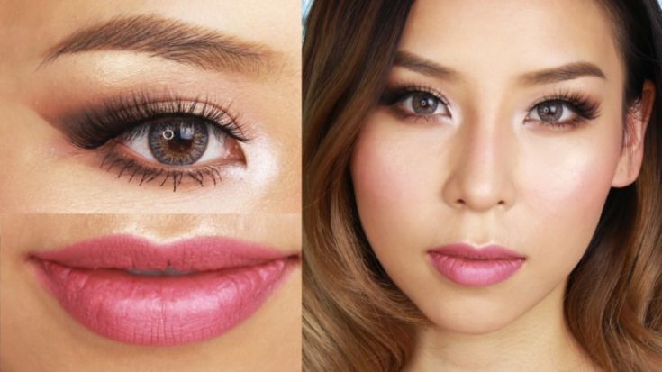 Ежедневный макияж до и после