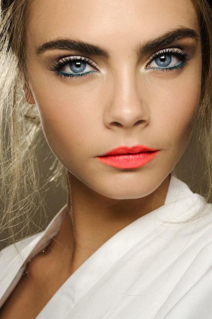 Картинки макияжа с голубыми глазами