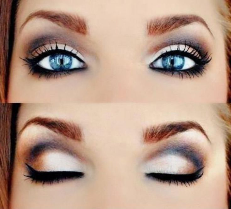 Сделать макияж глаз красиво серыми тенями